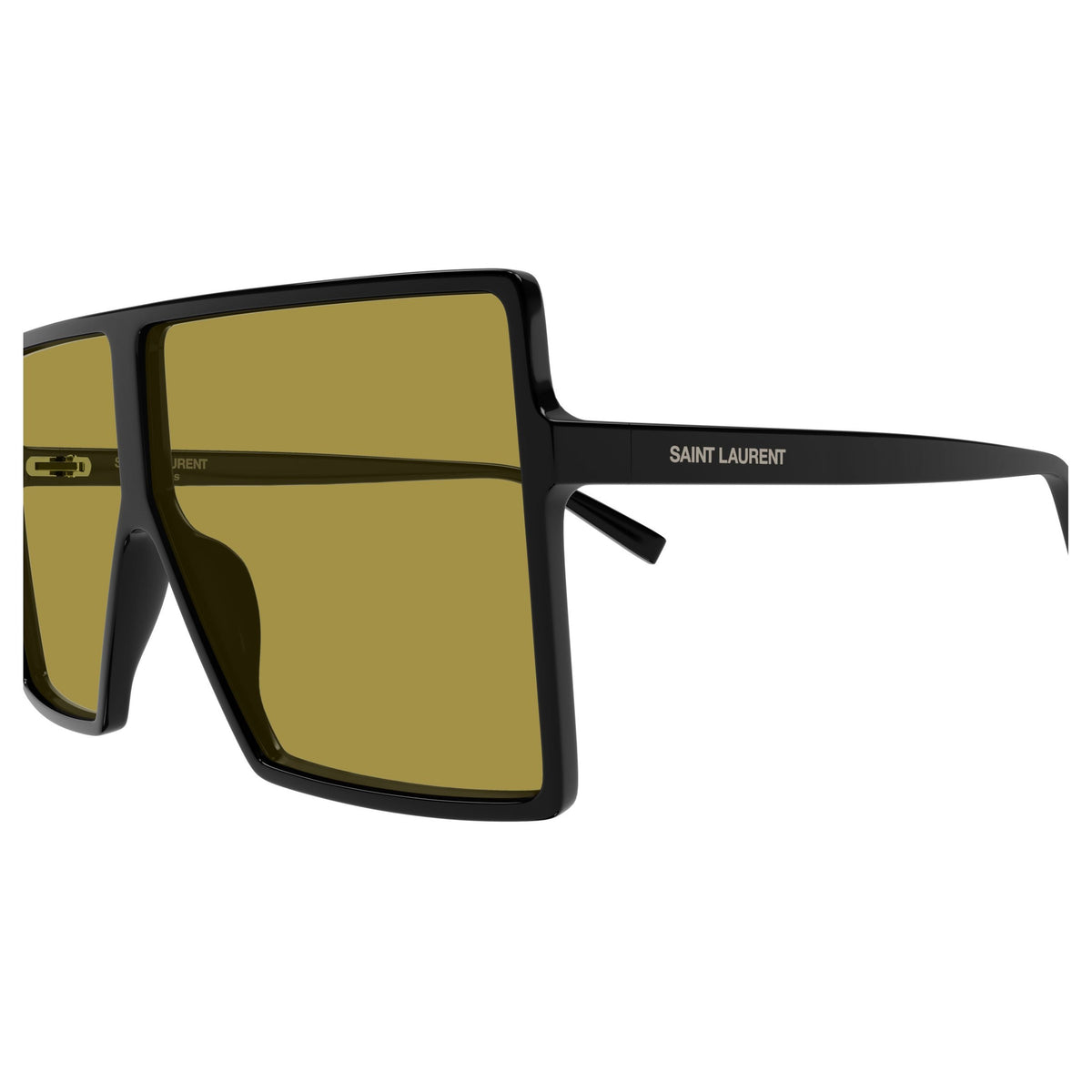 Oversized Square Frame Sunglasses With Olive Tinted Lenses