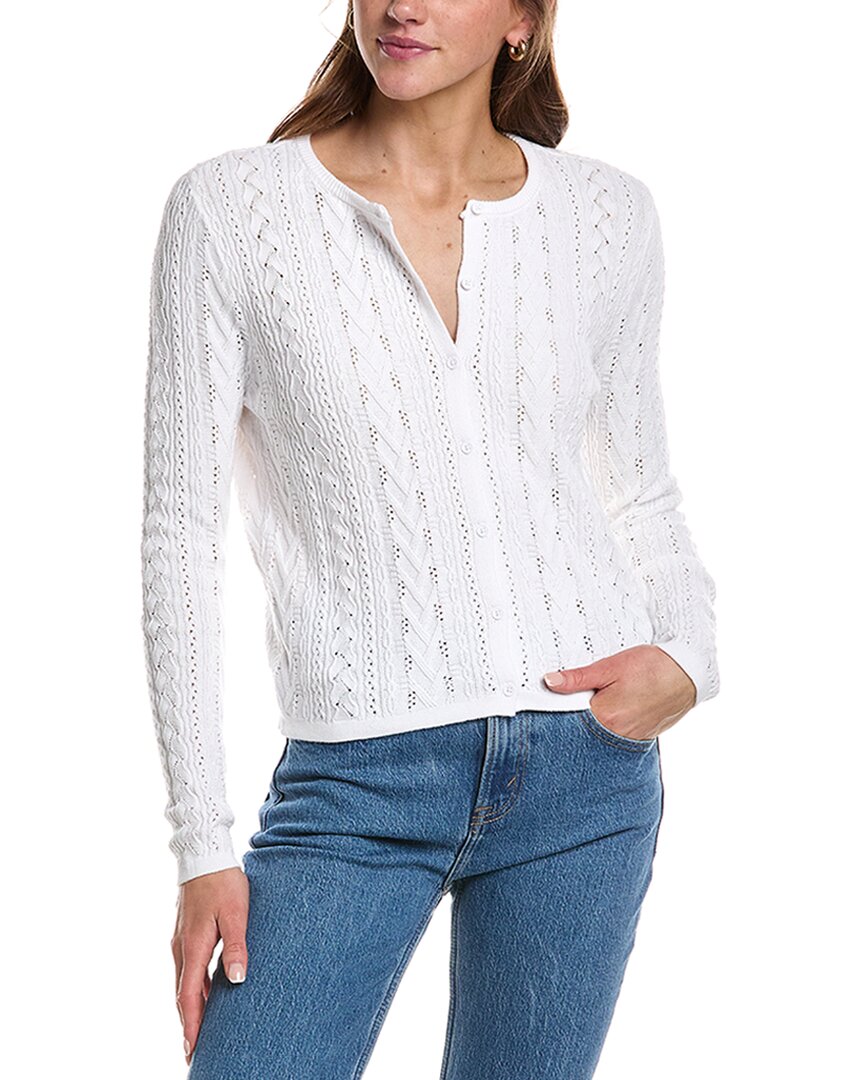 Design History Pointelle Cardigan