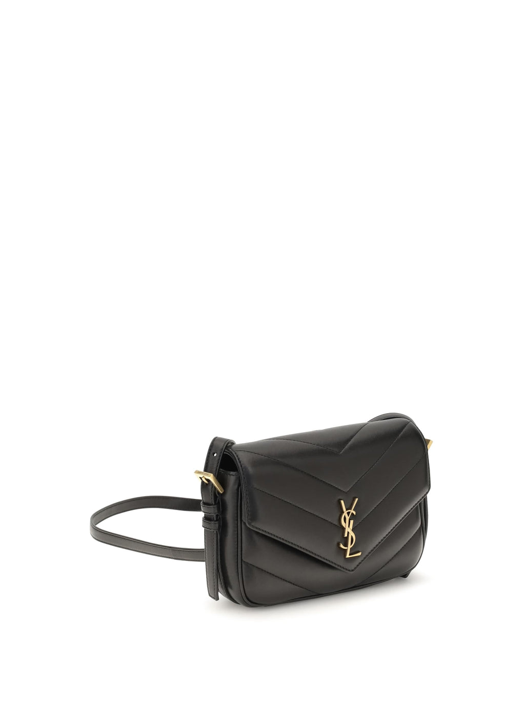 Saint Laurent Women Loulou Cassandre Toy Lambskin Shoulder Bag