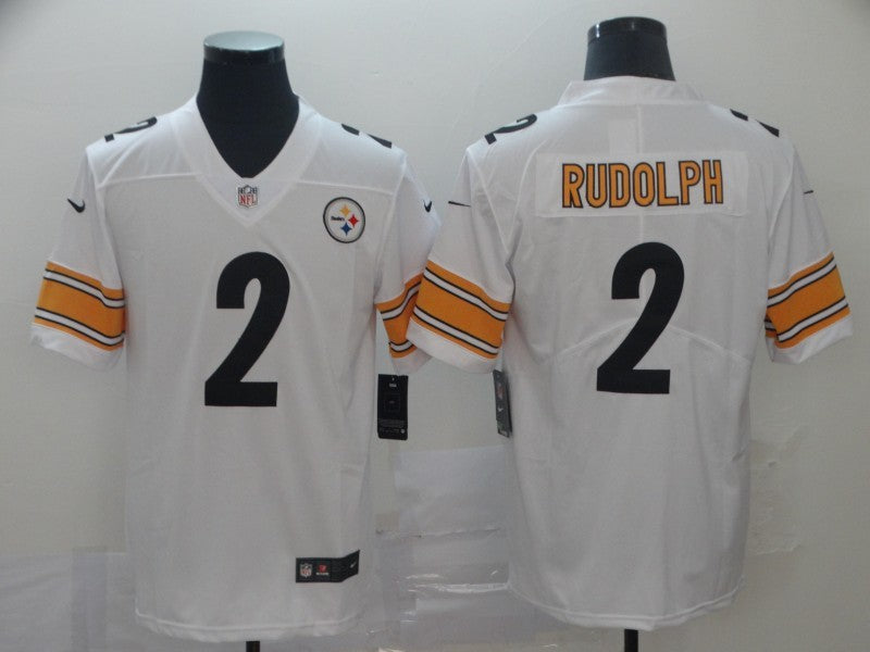 Men's Pittsburgh Steelers Mason Rudolph #2 White Game jersey