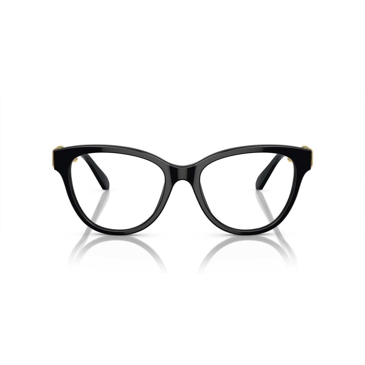 Cat-Eye Sunglasses With Green Crystal Accents