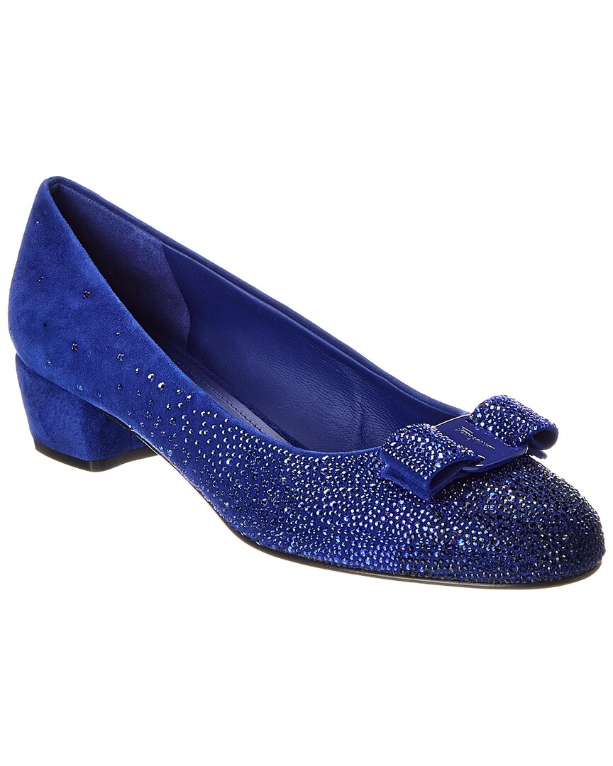 Ferragamo Vara Suede Pump