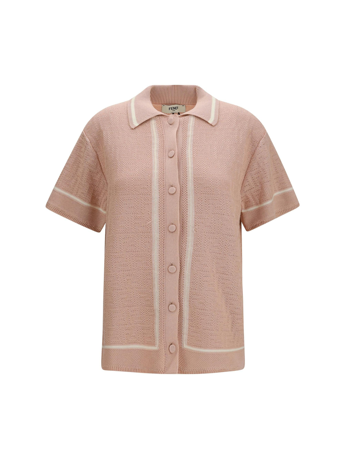 Fendi Women Ff All-Over Crochet Shirt