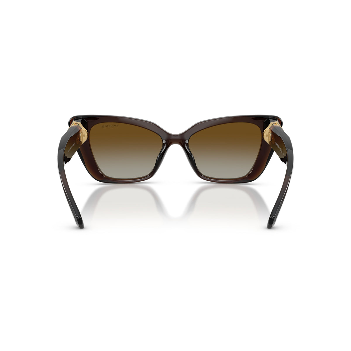 0Sk6047 Bold Cat-Eye Sunglasses with Gold-Tone Embellishments