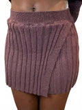 Iris Mini Skirt In Chocolate