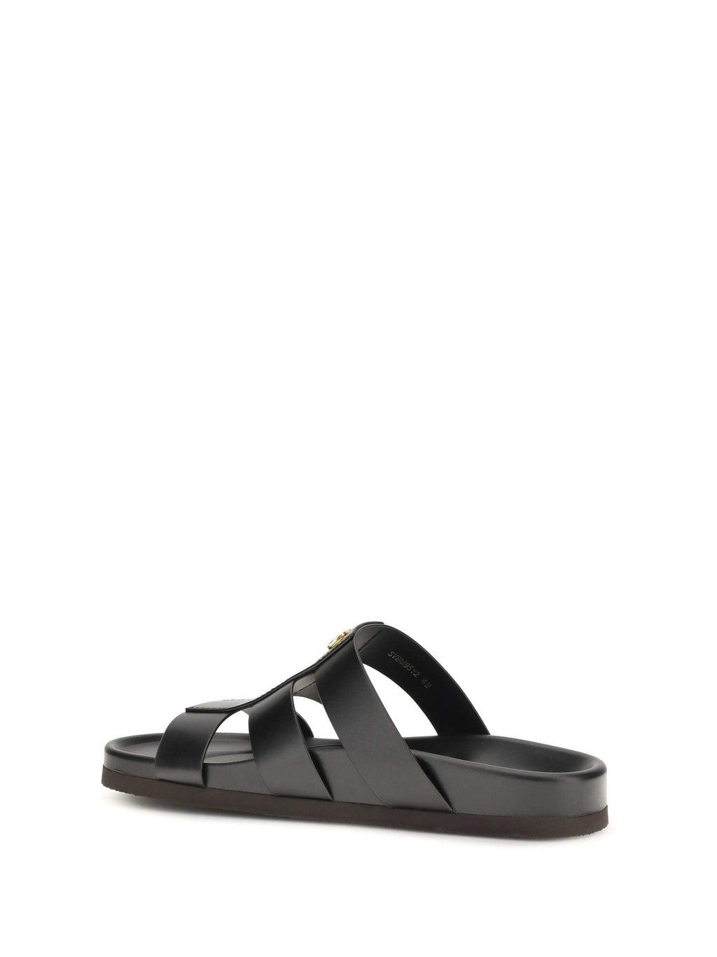 Valentino Garavani Men Studshield Leather Slide Sandals