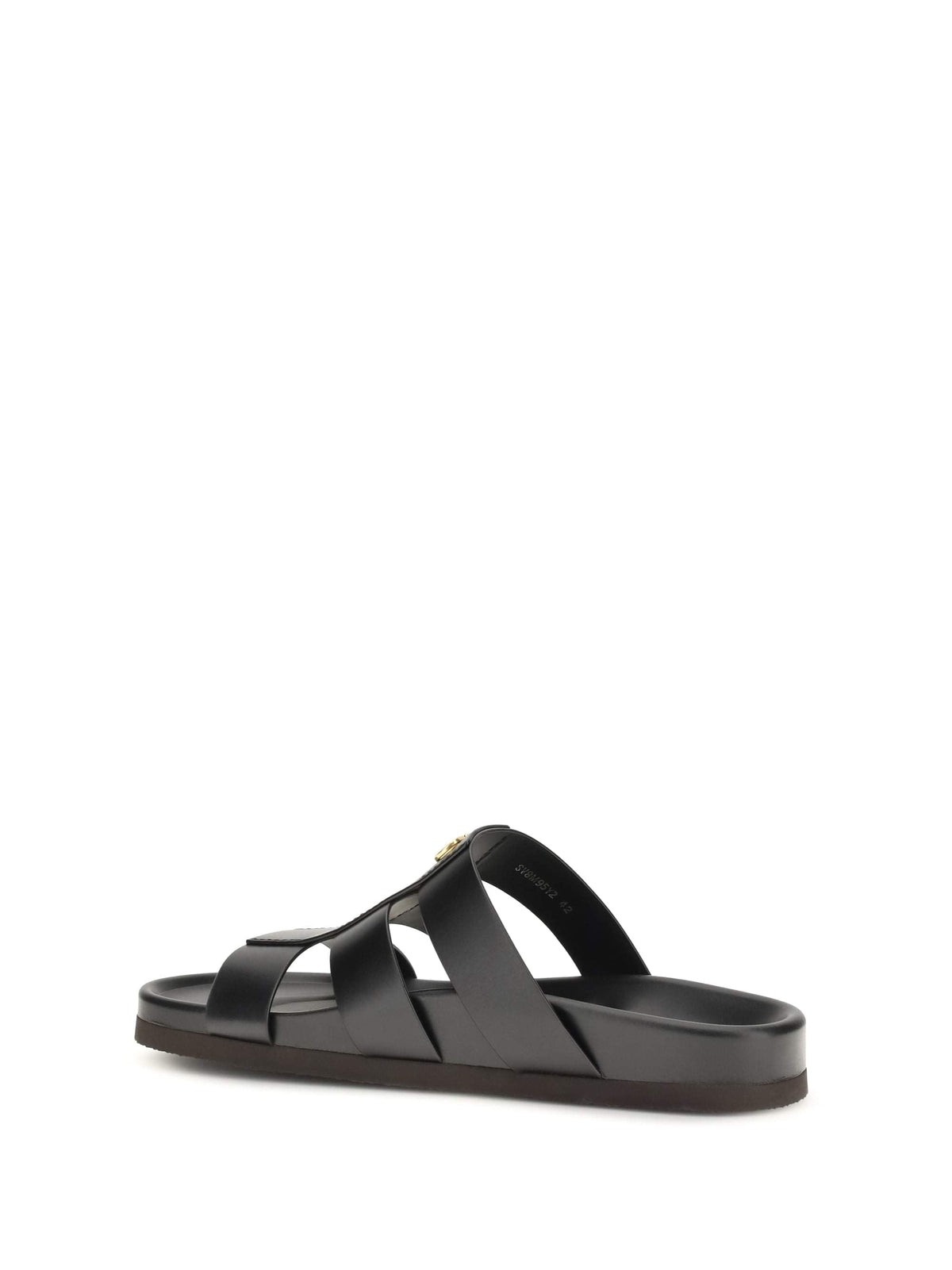 Valentino Garavani Men Studshield Leather Slide Sandals