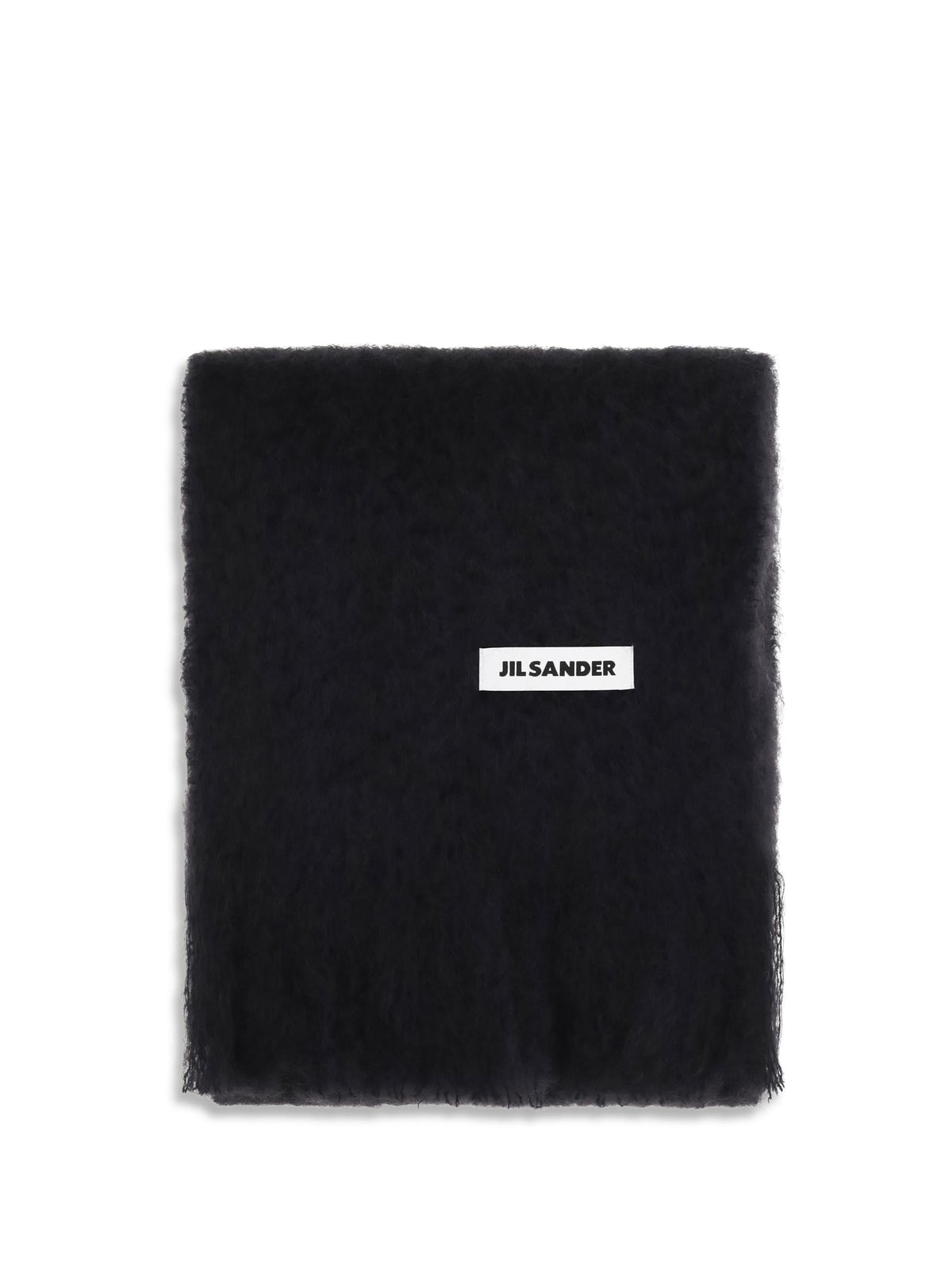 Jil Sander Women Wool Scarf With Logo
