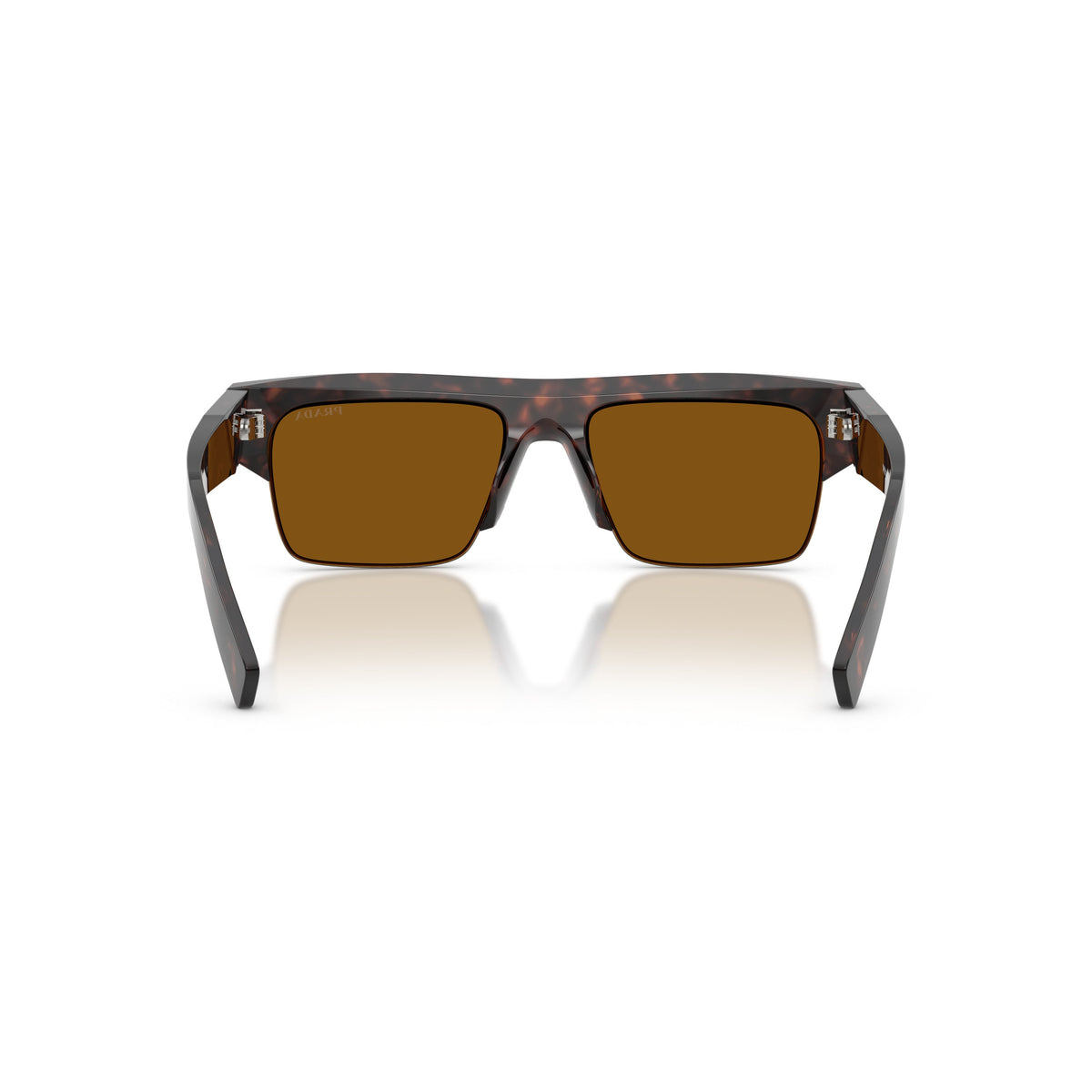 0Pr D12Su Rectangular Tortoiseshell Acetate Sunglasses with Bold Arms