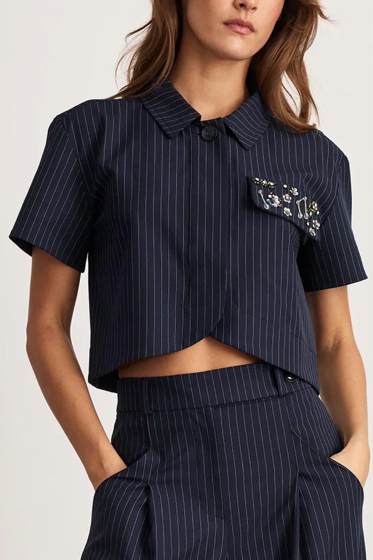 Evelyn Top In Navy