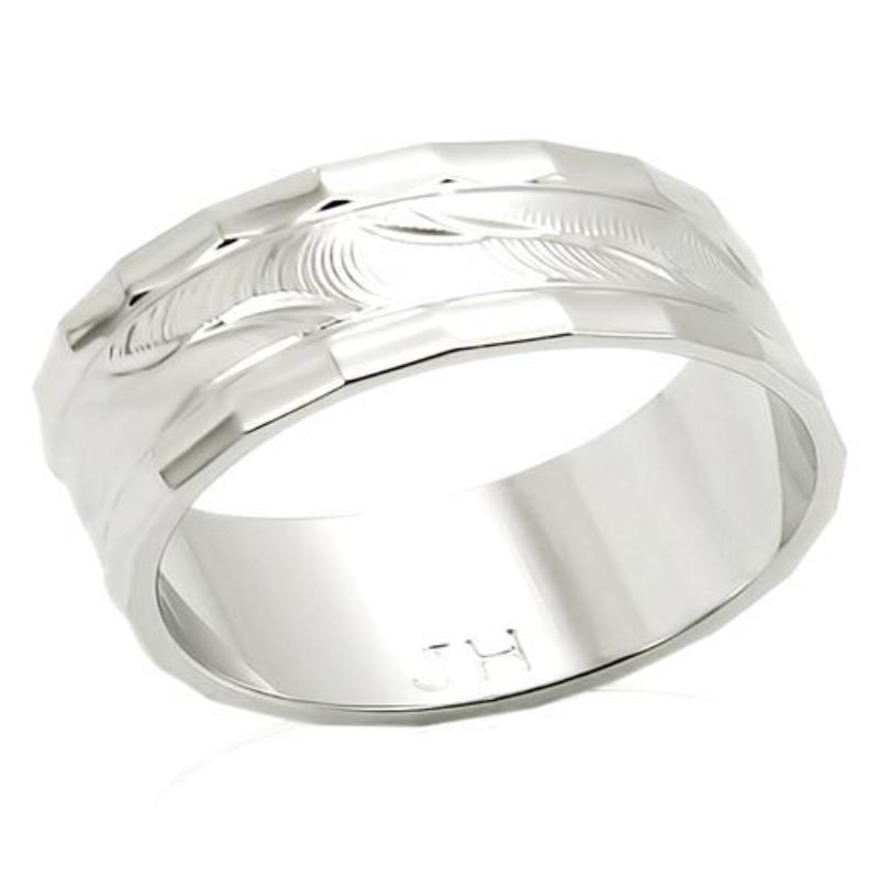 Imitation Rhodium Brass Ring with No Stone