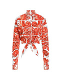 Dolce & Gabbana Women Majolica Print Shirt
