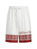Dolce & Gabbana Men Vanity Bermuda Shorts In Jacquard Twill With A Majolica Print