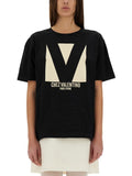 Valentino Women "Chez Valentino" Print T-Shirt