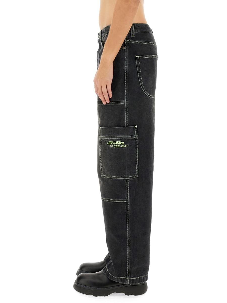 Off-White Men Cargo Jeans