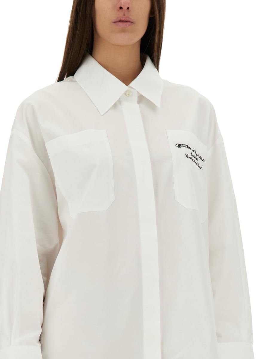 Off-White Women Oversized Poplin Shirt