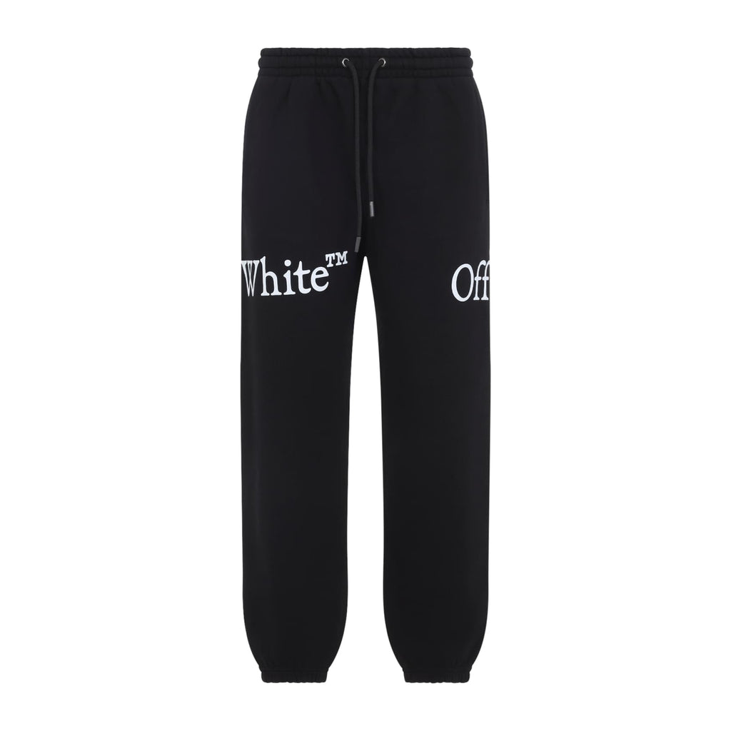 Off-White Bookish Scarf Cuffed Sweatpants Men