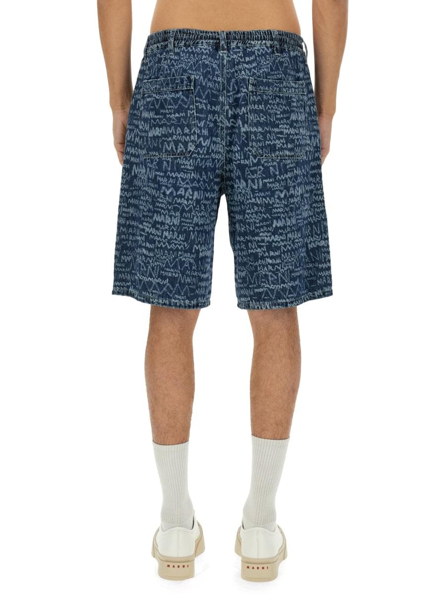 Marni Men Short In Denim