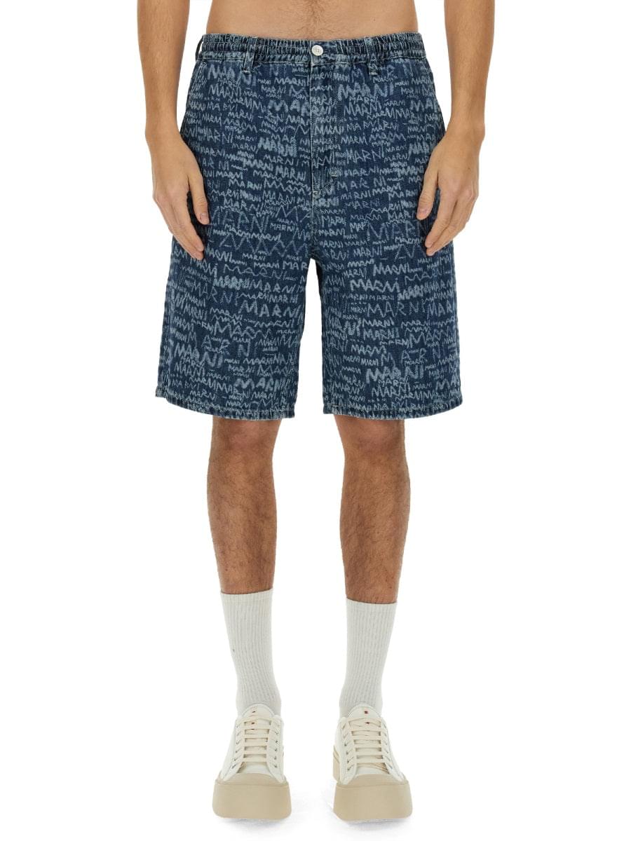 Marni Men Short In Denim