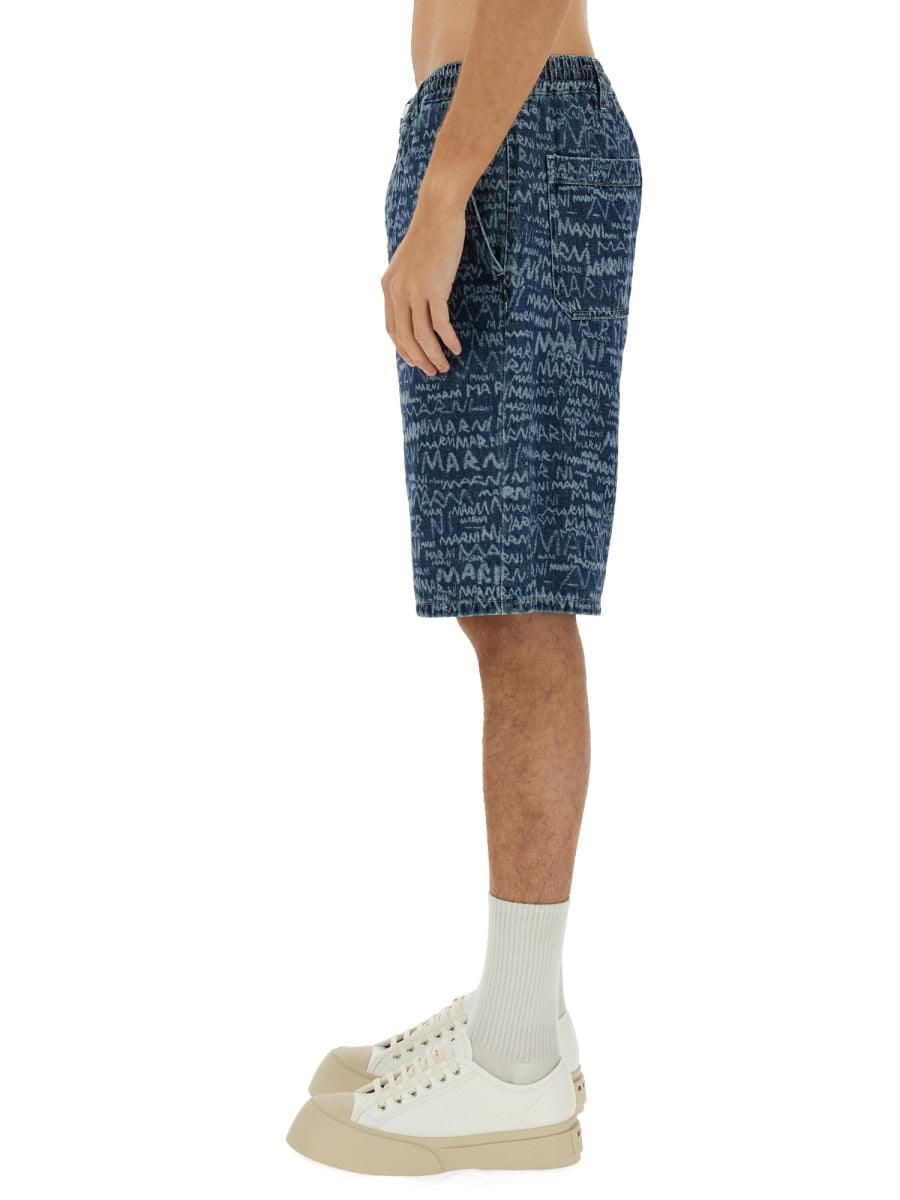 Marni Men Short In Denim