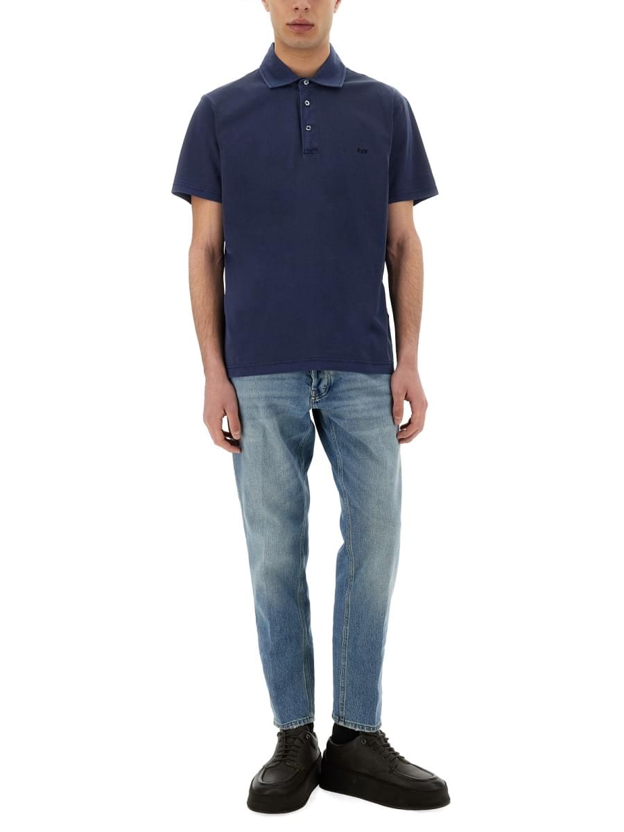 Fay Men Jersey Polo.