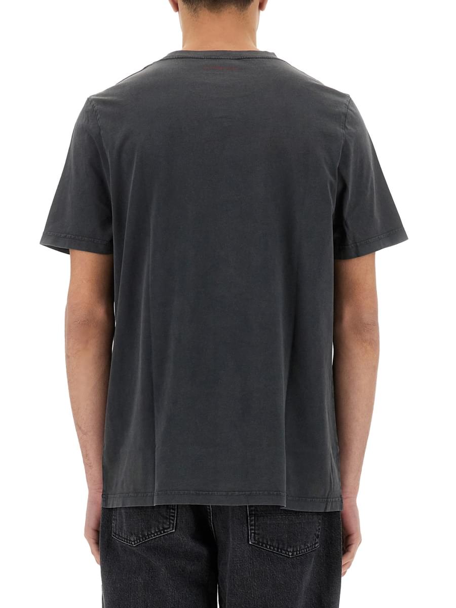 Courreges Men Logo Print T-Shirt