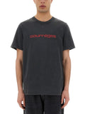 Courreges Men Logo Print T-Shirt