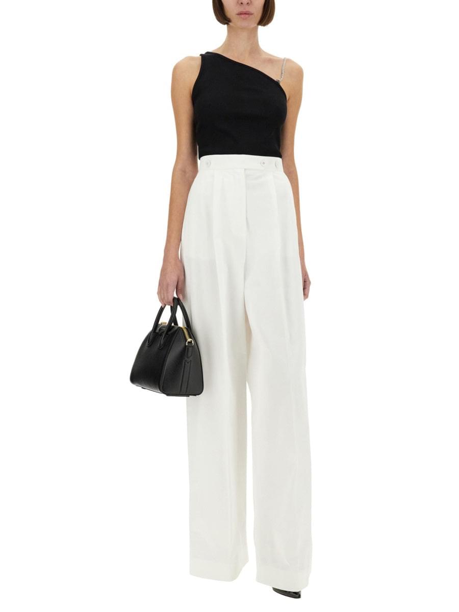 Givenchy Women Cotton Pleated Pants