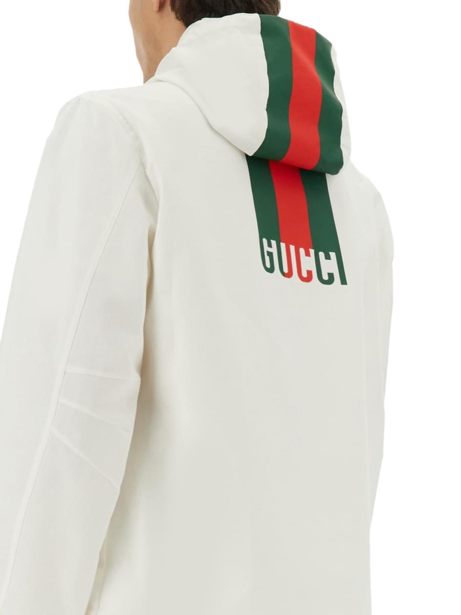 Gucci Men Zipper Sweatshirt "Web"