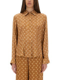 Marine Serre Women "Moon" Satin Shirt