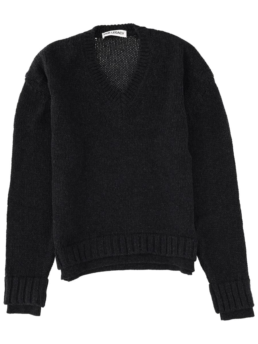 Our Legacy Men "False V-Neck" Sweater