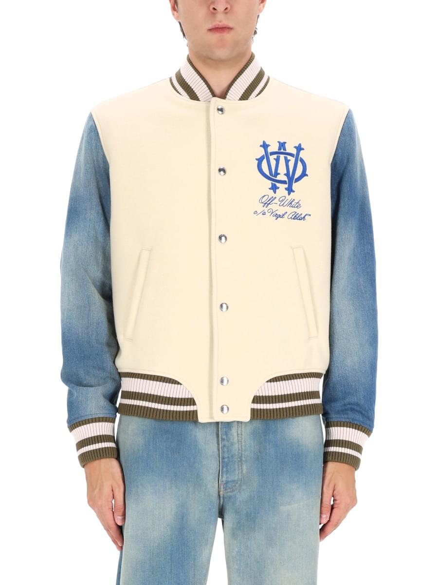 Off-White Men "Gothic Wool Denim" Jacket