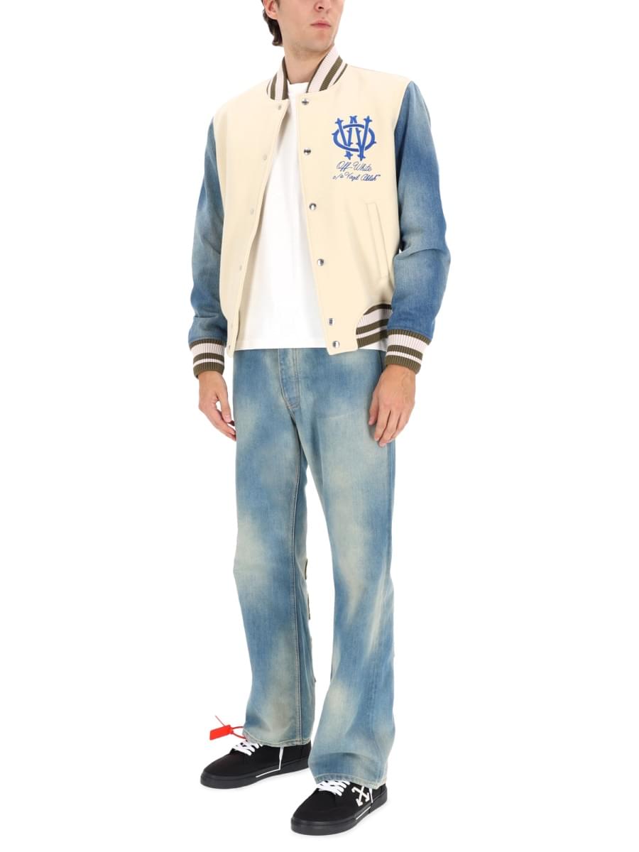 Off-White Men "Gothic Wool Denim" Jacket