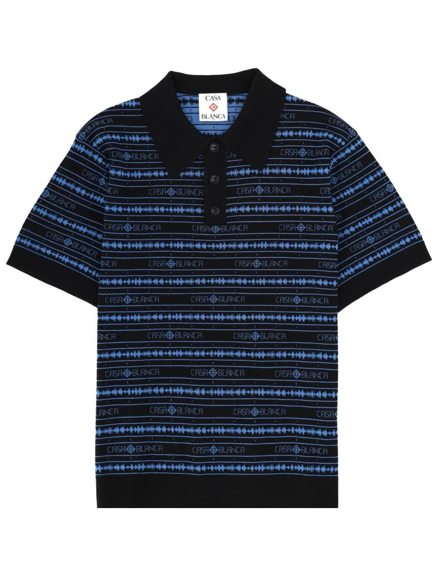 Casablanca Men Polo "Sound Wave"