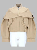 Ganni Women Bomber In Cotone