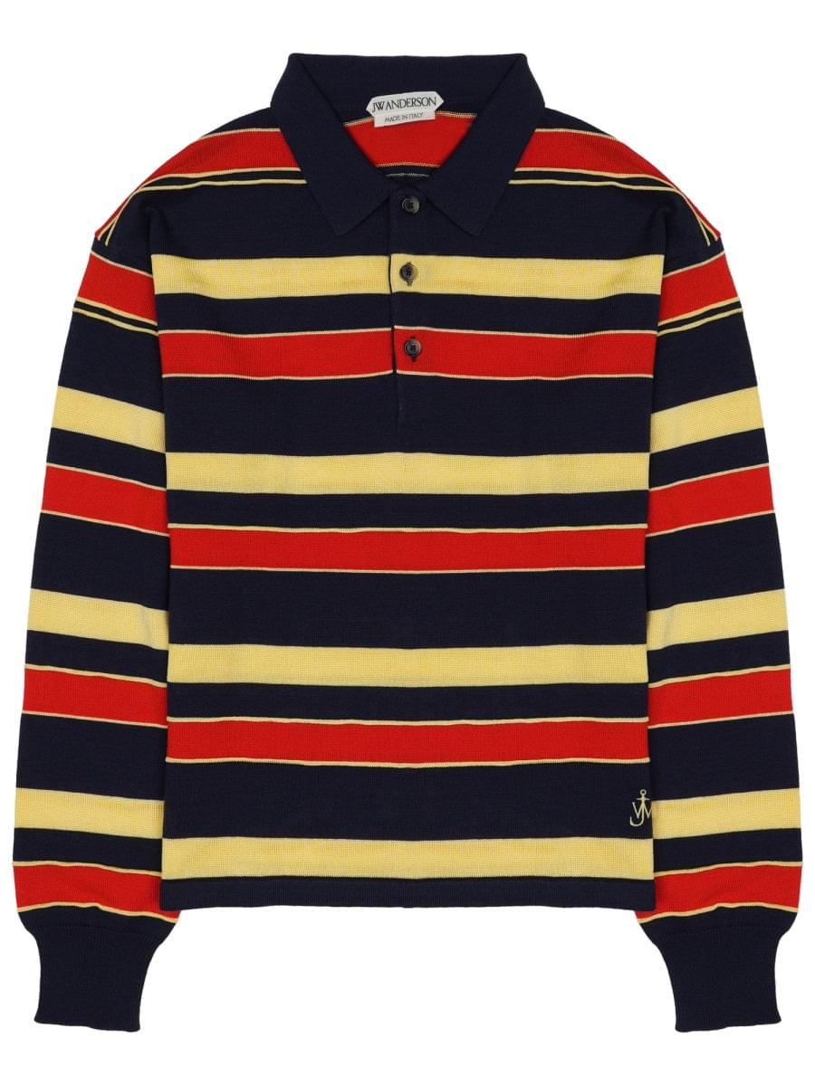 Jw Anderson Men Polo "Rugby" In Cotone