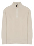 Jw Anderson Men Maglia In Lana E Cotone Con Zip