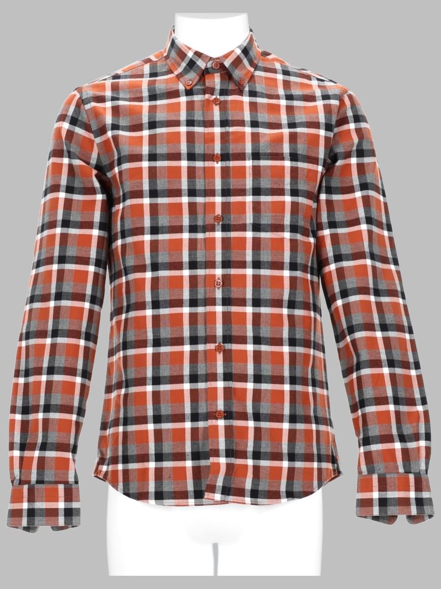 Acne Studios Men Camicia In Cotone A Quadri