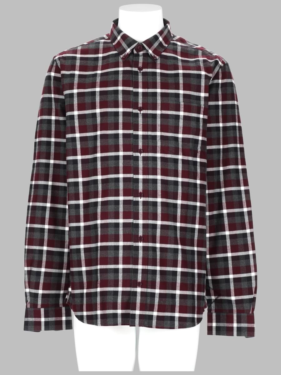 Acne Studios Men Camicia In Cotone A Quadri