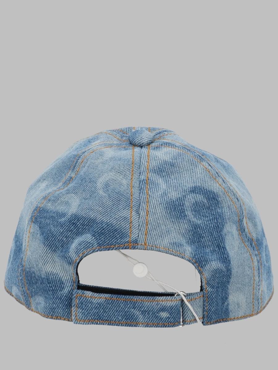 Marine Serre Men Cappello Da Baseball "Moon" In Denim