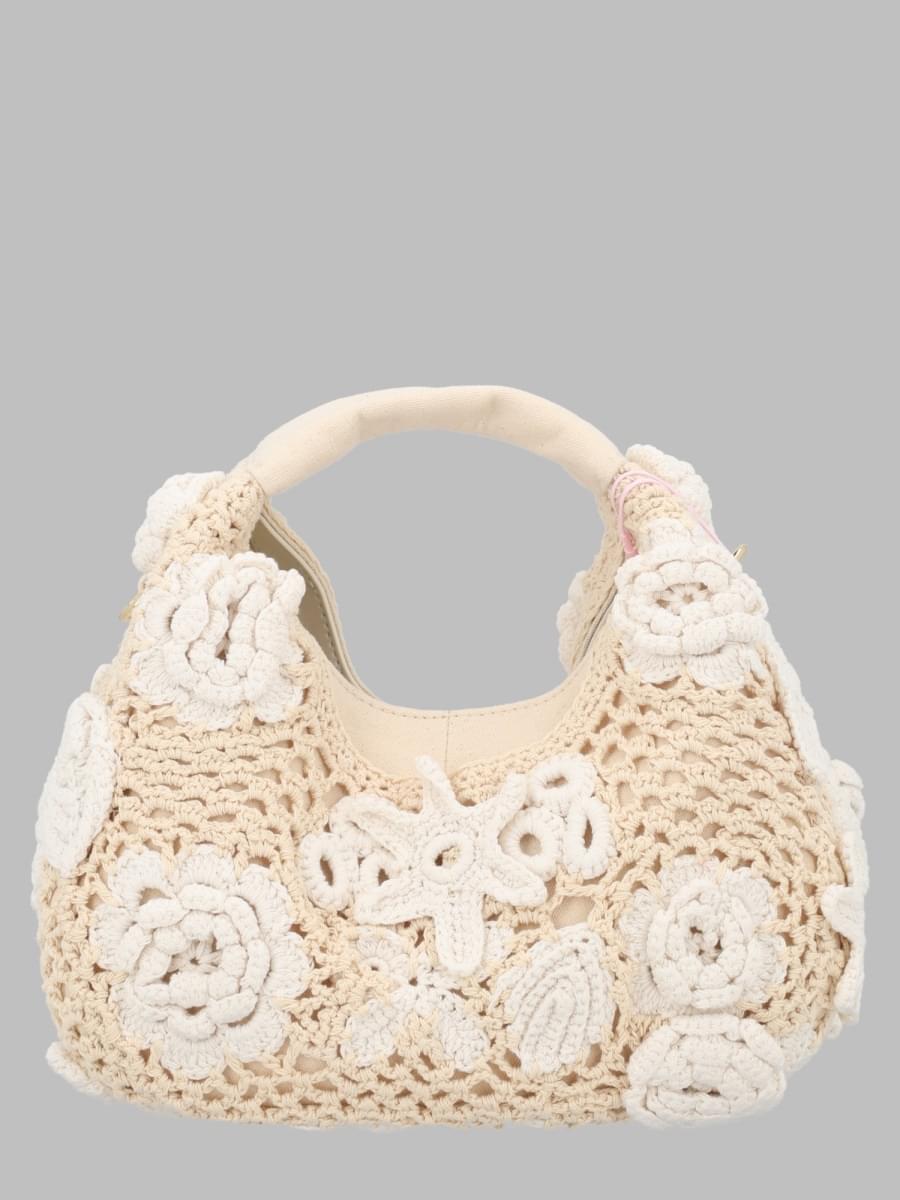 Ganni Women Borsa Hobo Mini In Crochet