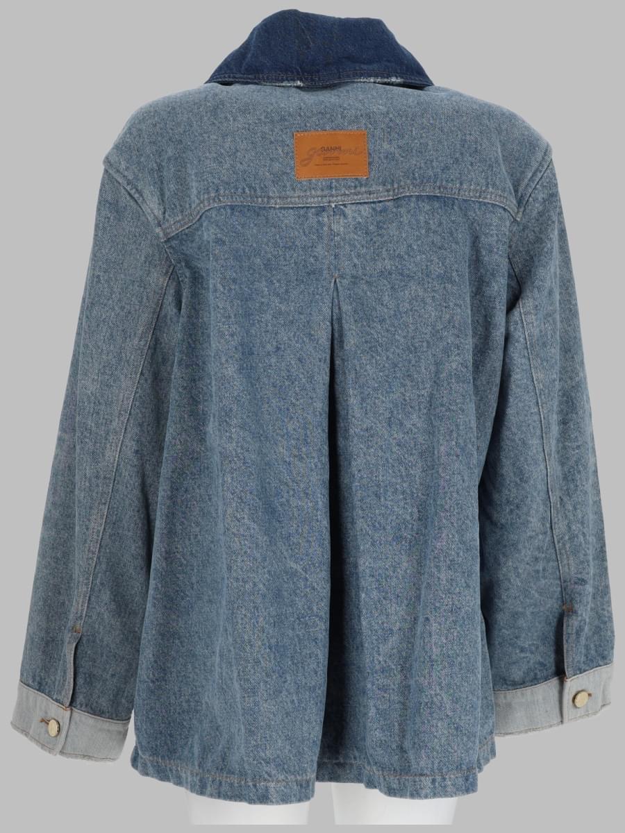 Ganni Women Giacca In Denim Patchwork