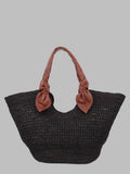 Hereu Women Borsa Intrecciata In Raffia