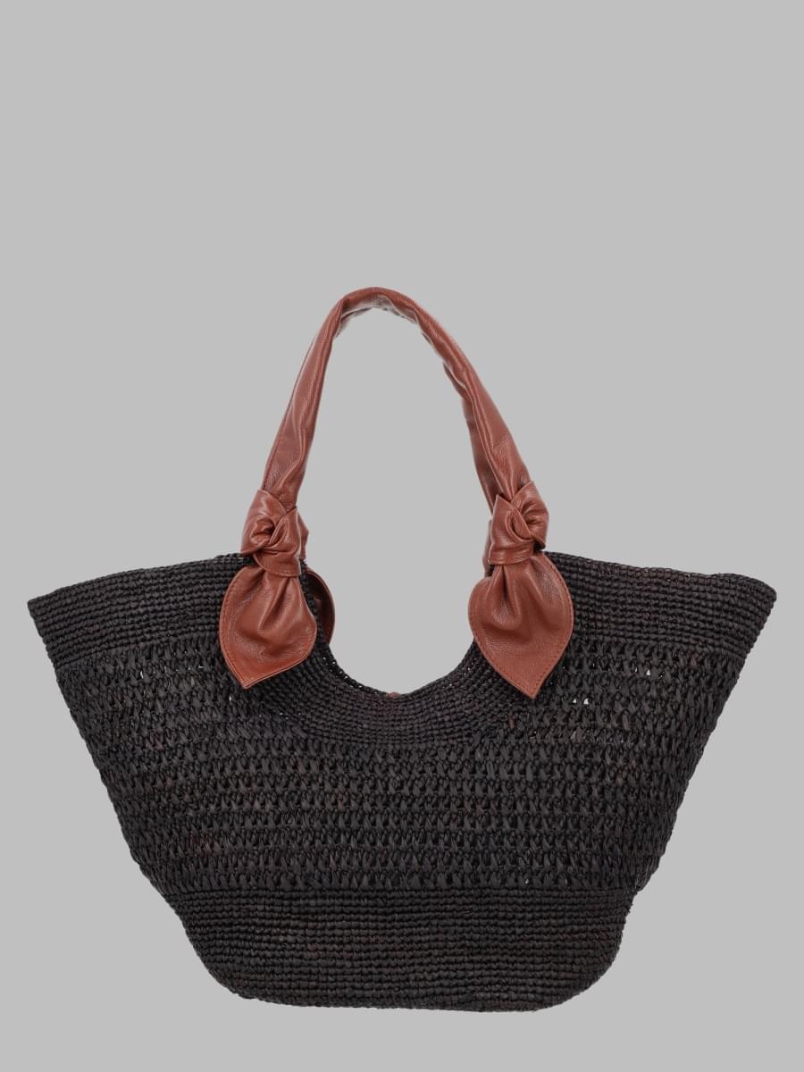 Hereu Women Borsa Intrecciata In Raffia