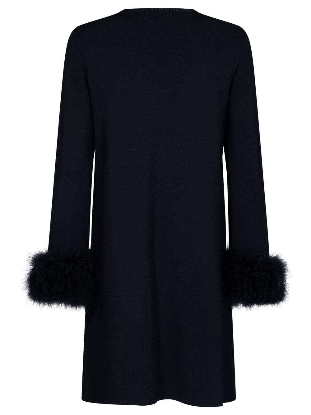 Valentino Garavani Women V Logo And Feather-Detail Knitted Dress