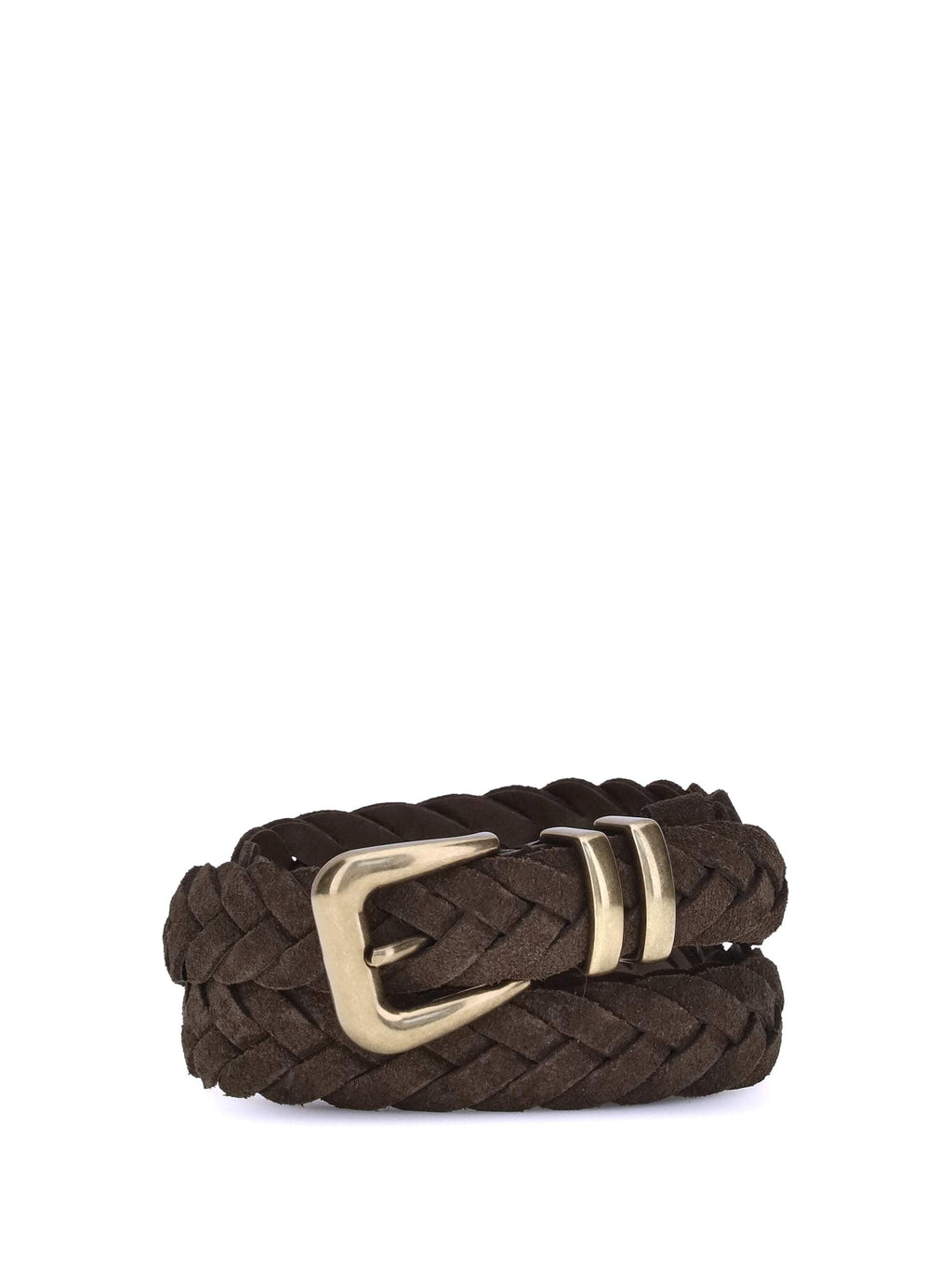 Brunello Cucinelli Men Leather Woven Belt