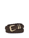 Brunello Cucinelli Men Leather Woven Belt