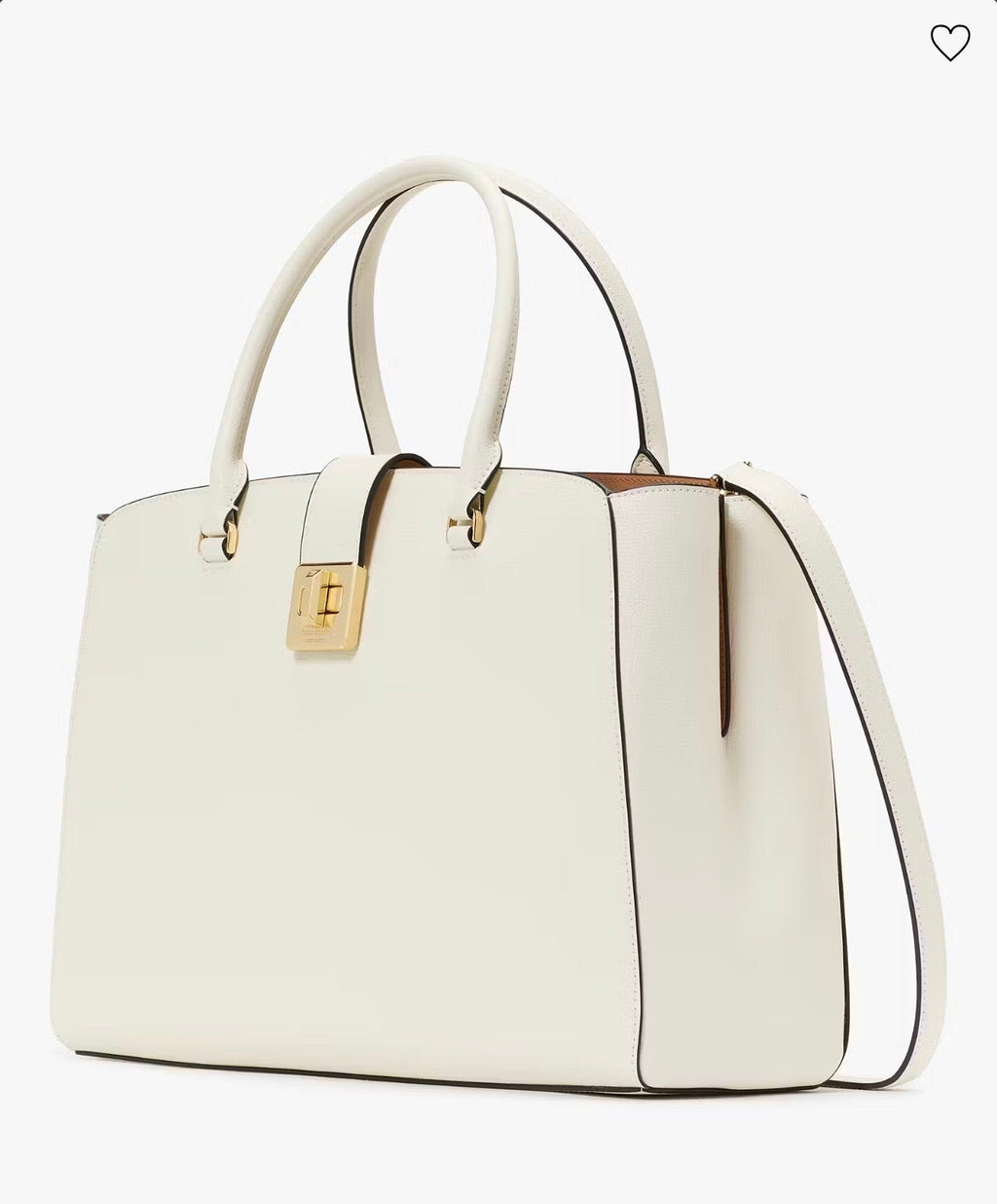 NWT Kate Spade Phoebe Commuter Leather Tote In Meringue