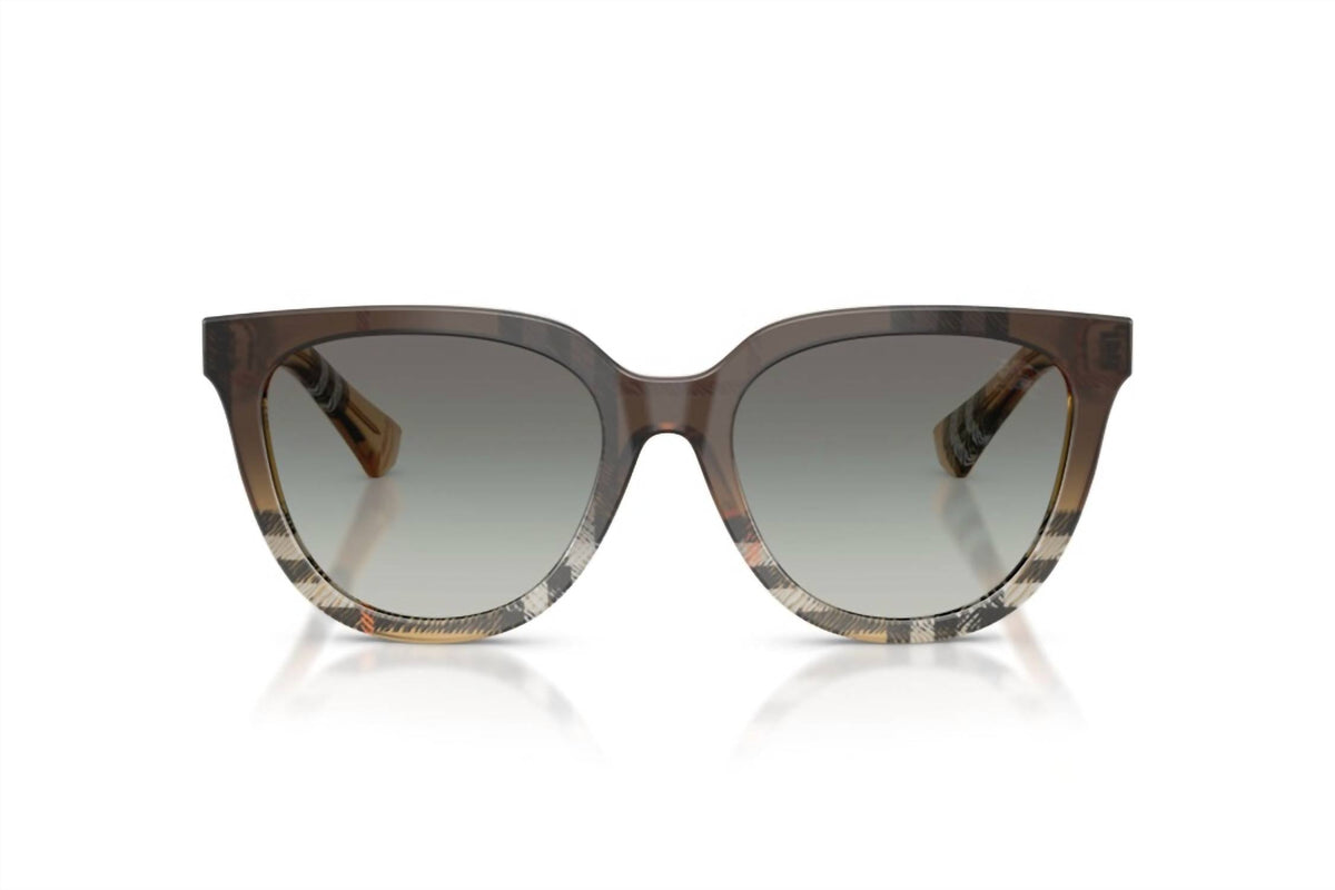 Women's Square Sunglasses In Check Sand