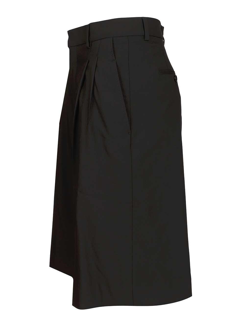 Ami Women Wide-Leg Bermuda Shorts